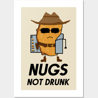 Chicken Nuggets Nugs Not Drugs- COWBOY T-Shirt Posters and Art